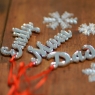 Personalised Mirror Christmas Name Decorations