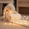 Super Soft Bunny With Embroidered Blanket