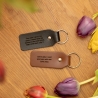 Personalised Leather Keyring