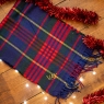 Personalised Embroidered Winter Checked Scarf