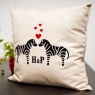 Valentines Zebra Cushion