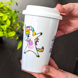 Personalised Dabbing Unicorn Coffee Mug