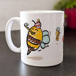 Personalised Birthday Bee Mug