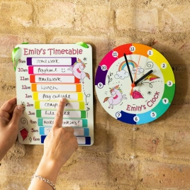 Childs All Day Clock And Schedule Set