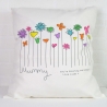Personalised Flowers Cushion