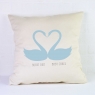 Personalised Valentines Cushion / Swans
