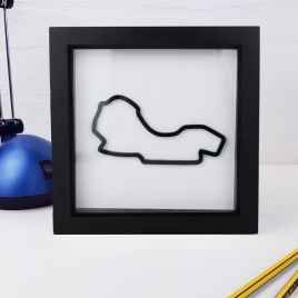 Framed 3D Formula One Racing Circuit