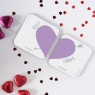 Personalised Love Heart Coasters Pair