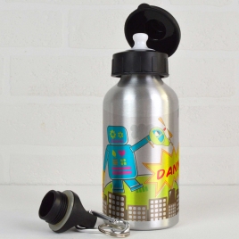 Personalised Robot Water Bottle
