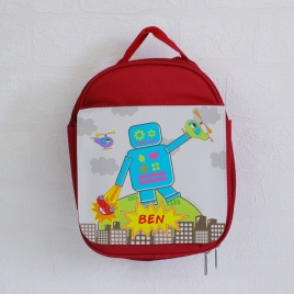 Personalised Robot Lunch Bag