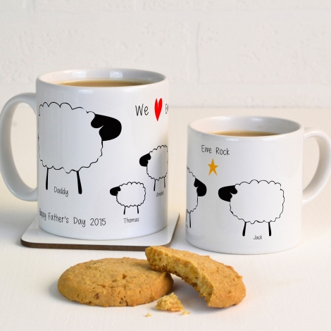 Personalised Sheep Family Mug