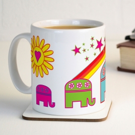 Personalised Elephants Mug
