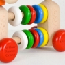 Personalised Wooden Dog Abacus Rattle Toy