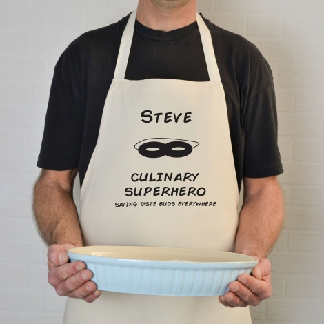 Personalised 'Culinary Super Hero' Apron