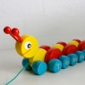 Personalised Wooden Caterpillar Pull Along Toy