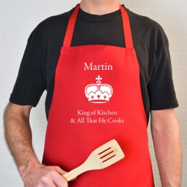 Personalised  Queen / King of Kitchen Apron