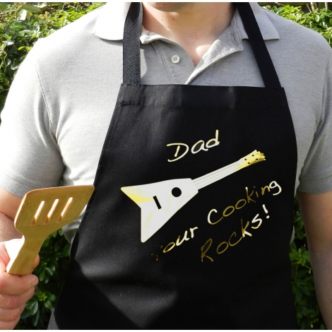 Personalised Apron 'Your Cooking Rocks!'