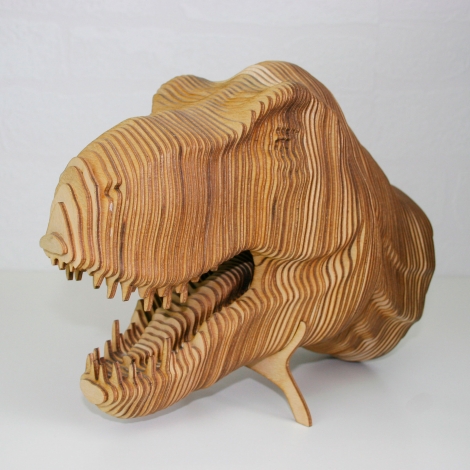 Wooden Dinosaur Model Kit