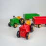 Wooden Tractor And Trailer Toy