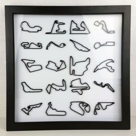 Framed 3D Racing Circuit Limited Edition