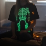Halloween Glow In The Dark Skeleton T Shirt